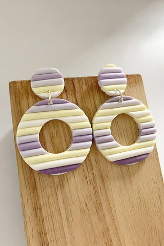 Round Shape Dangle Earrings - Closet of Ren