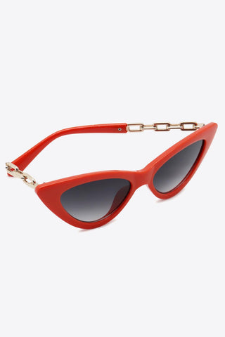 Chain Detail Cat-Eye Sunglasses - Closet of Ren