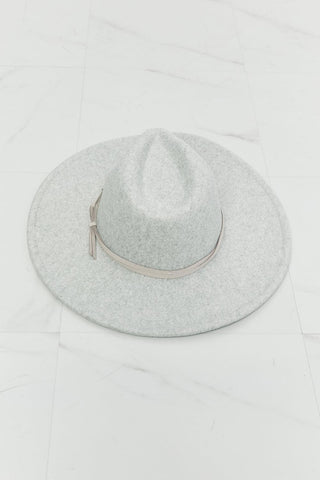 Festival Babe Fedora Hat in Light Gray | Fame Accessories - Closet of Ren