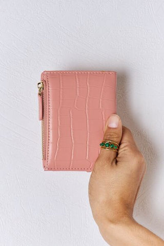 David Jones Texture PU Leather Mini Wallet