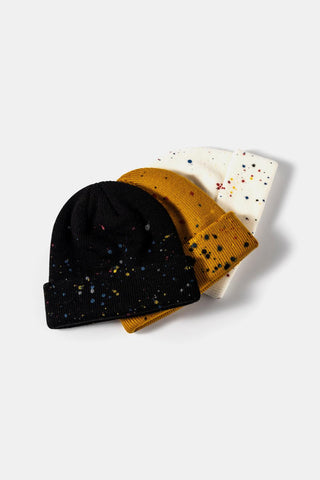 Confetti Rib-Knit Cuff Beanie - Closet of Ren