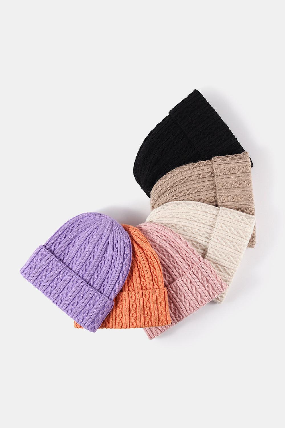 Mixed Knit Cuff Beanie - Closet of Ren
