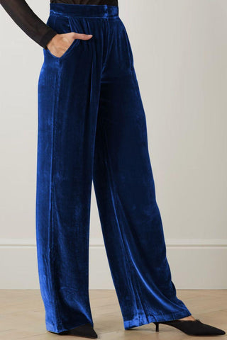 Double Take Loose Fit High Waist Long Pants with Pockets - Closet of Ren