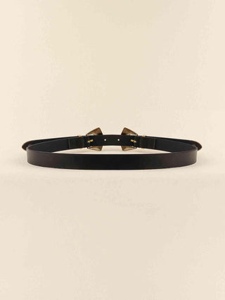 Double Buckle PU Leather Belt - Closet of Ren