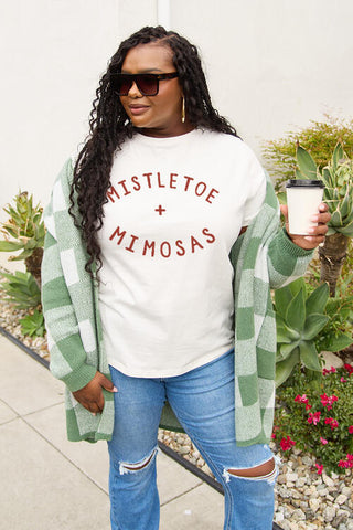 MISTLETOE + MIMOSAS Graphic Tee