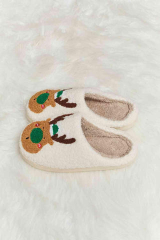 Melody Rudolph Print Plush Slide Slippers - Closet of Ren