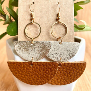 Geometrical Shape Dangle Earrings - Closet of Ren