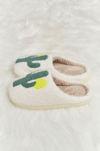 Melody Cactus Plush Slide Slippers - Closet of Ren