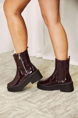 Forever Link Side Zip Platform Boots - Closet of Ren