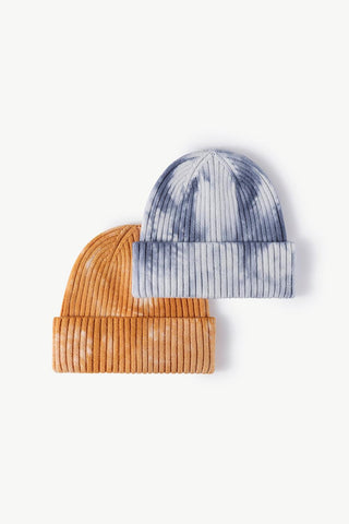 Tie-Dye Ribbed Cuffed Beanie - Closet of Ren